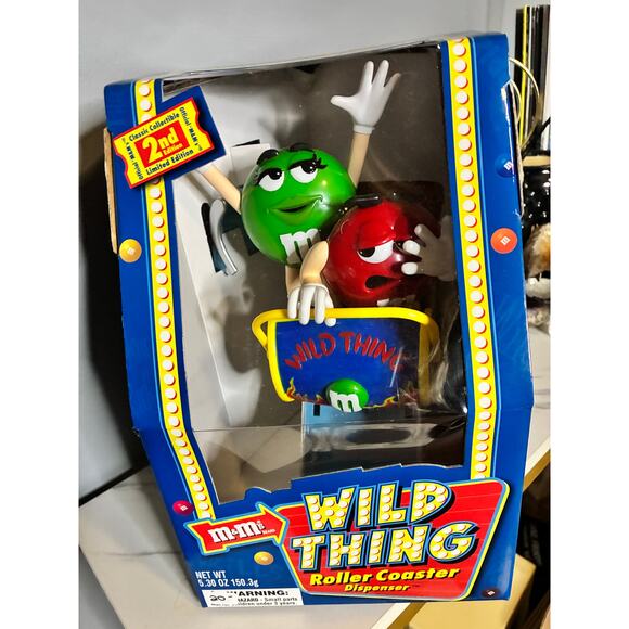 Vintage 2002 M&M’s Wild Thing Roller Coaster Candy Dispenser 2nd Edition Sealed - Picture 4 of 14